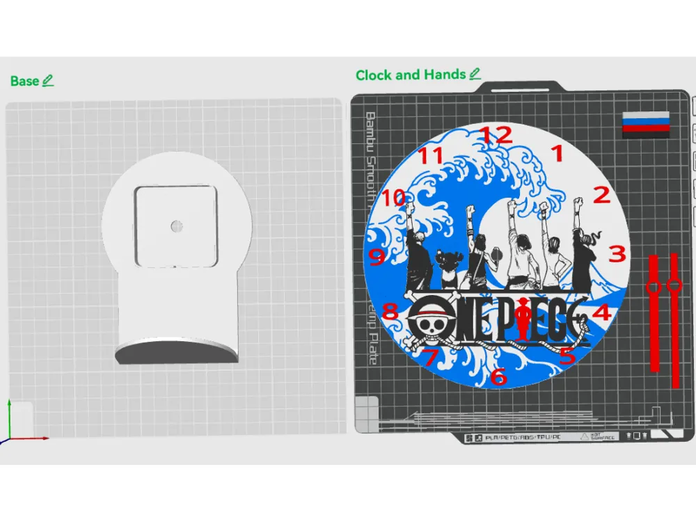 One Piece Clock Kit - Free 3D Print Model - MakerWorld