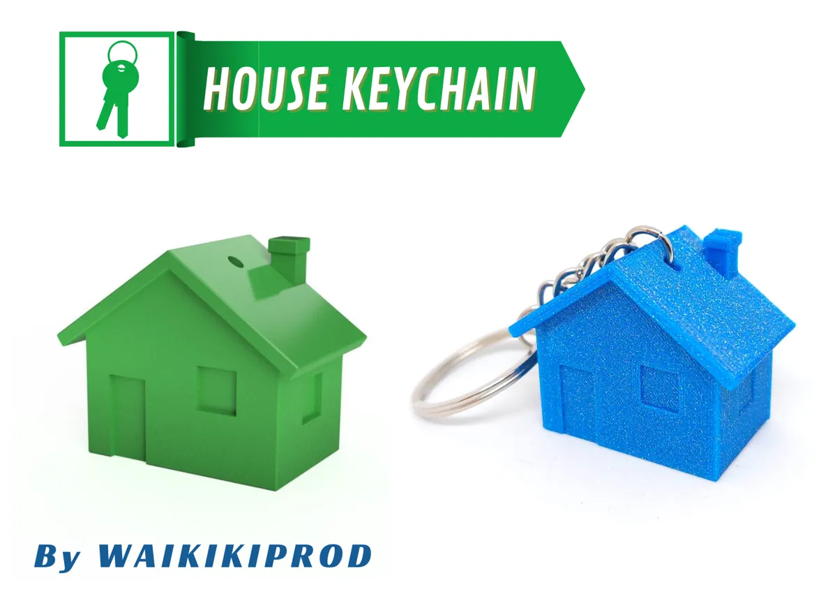 House Keychain - Free 3D Print Model - MakerWorld