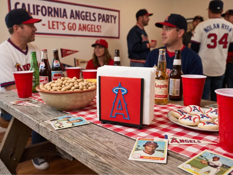 Interchangeable Napkin Holder - California Angels