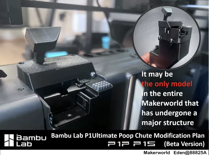 Miniatura 3 do modelo 3D 拓竹P1/X1屎道终极改造方案(测试版)