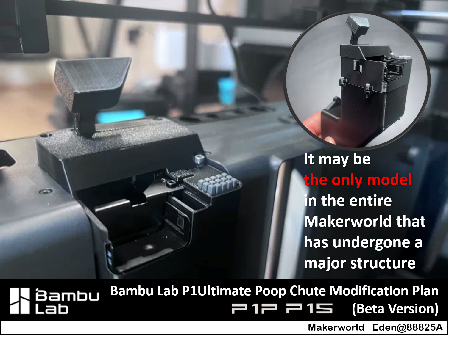 Miniatura 1 do modelo 3D 拓竹P1/X1屎道终极改造方案(测试版)