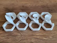 0.2mm layer, 2 walls, 7% infill, little support needed