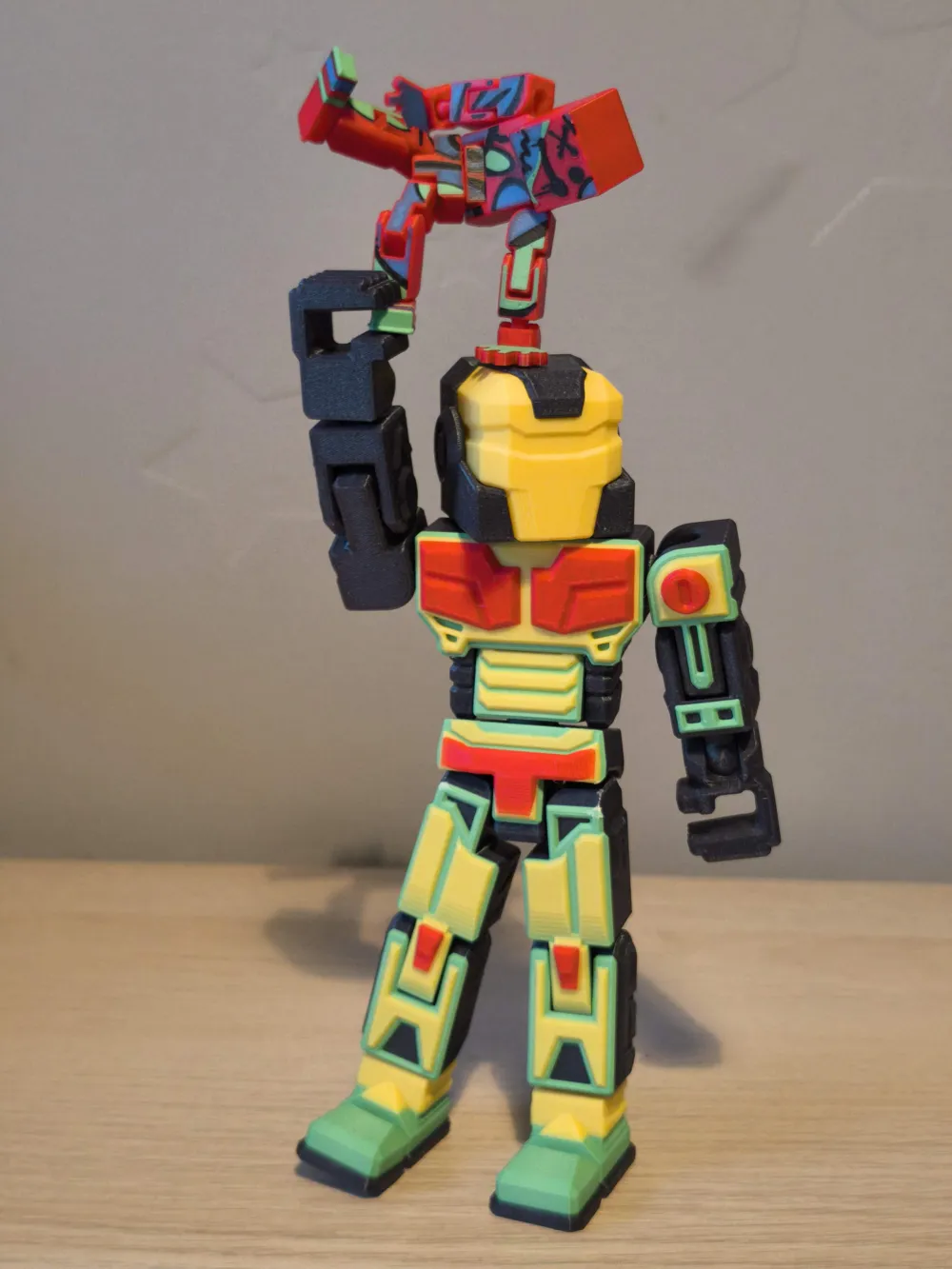 BlockBot A01 - Articulated Print In Place Robot by Spennolio MakerWorld ...