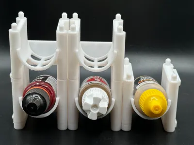 Paint bottles modular rack