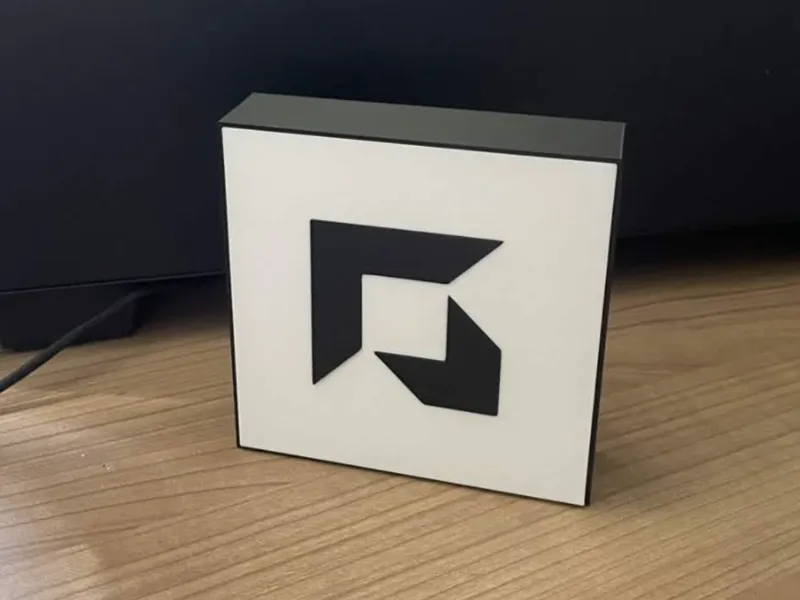 AMDs Logo Lettering FanArt sign no AMS