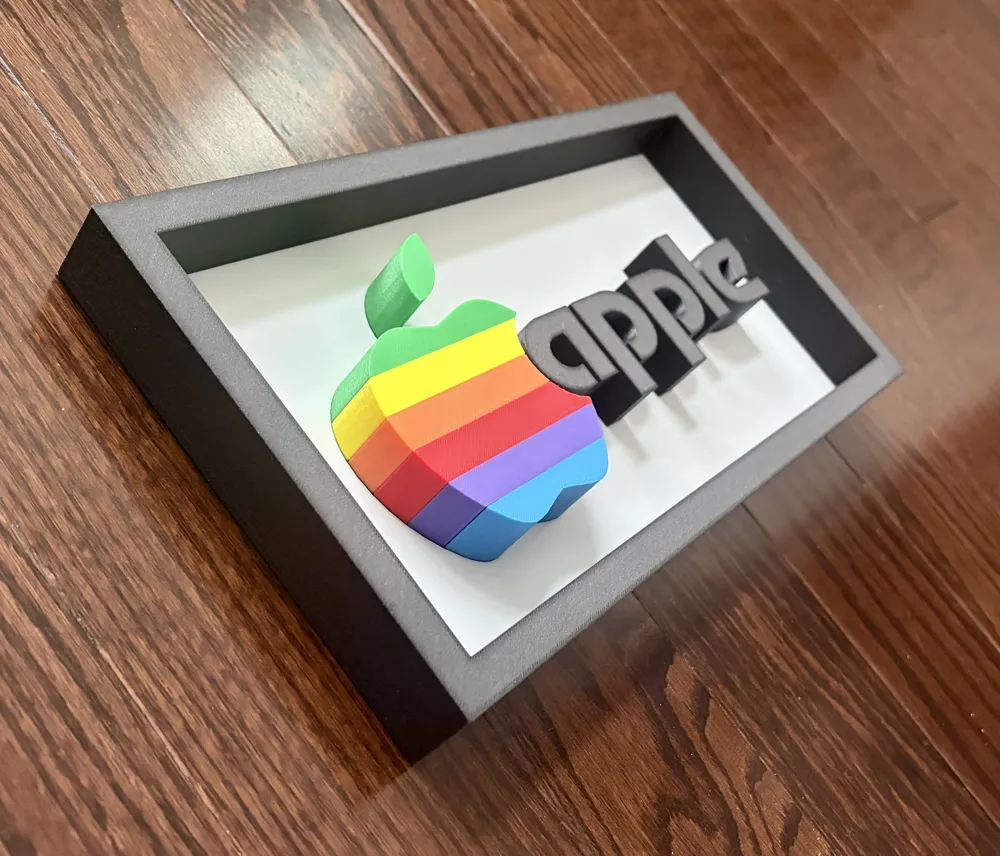 Apple Computer Shadow Box H2C VORTEK - Free 3D Print Model - MakerWorld