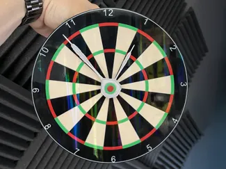 dart board clock