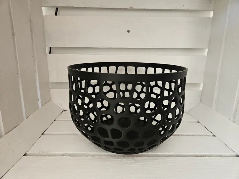 A basket or openwork bowl