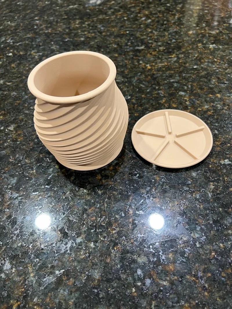 Twisted Planter with Base