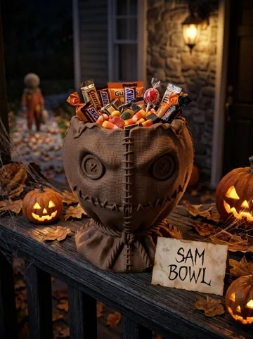 Pieza para disfraz o exhibición: Sam Trick ’r Treat Halloween Candy Bow — vista de referencia 4
