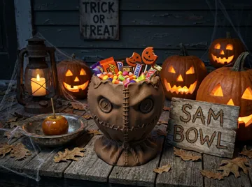 Pieza para disfraz o exhibición: Sam Trick ’r Treat Halloween Candy Bow — vista de referencia 5