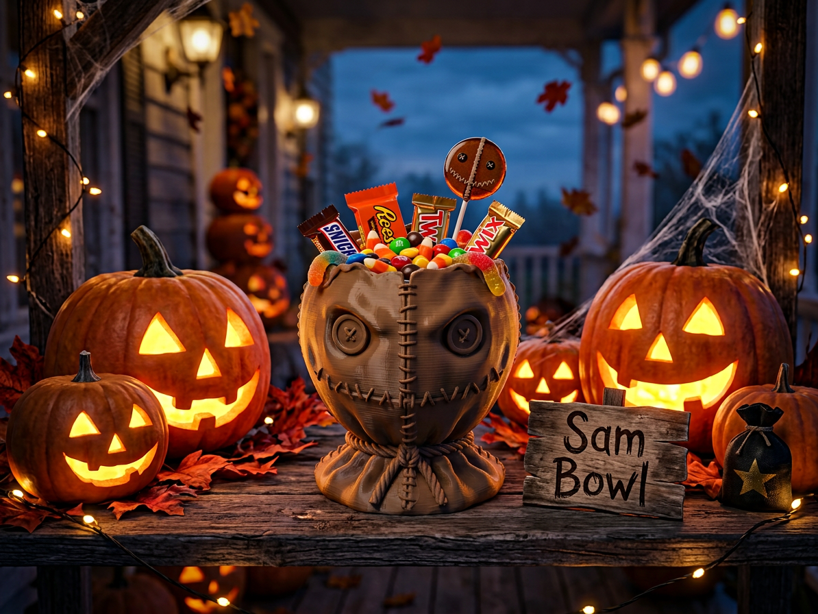 Sam Trick ’r Treat Halloween Candy Bow 3D model