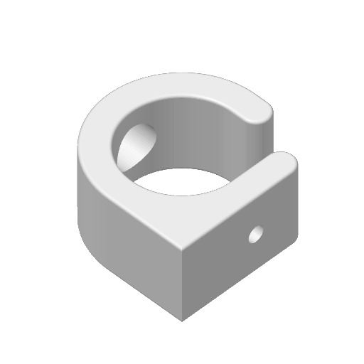 Miniatura 3 do modelo 3D Simple under-desk cable hanger