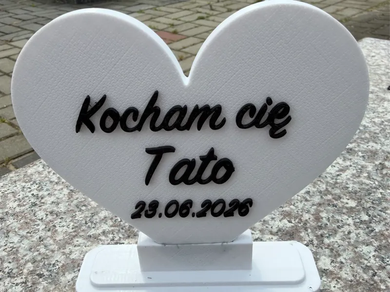 Kocham cię Tato w sercu