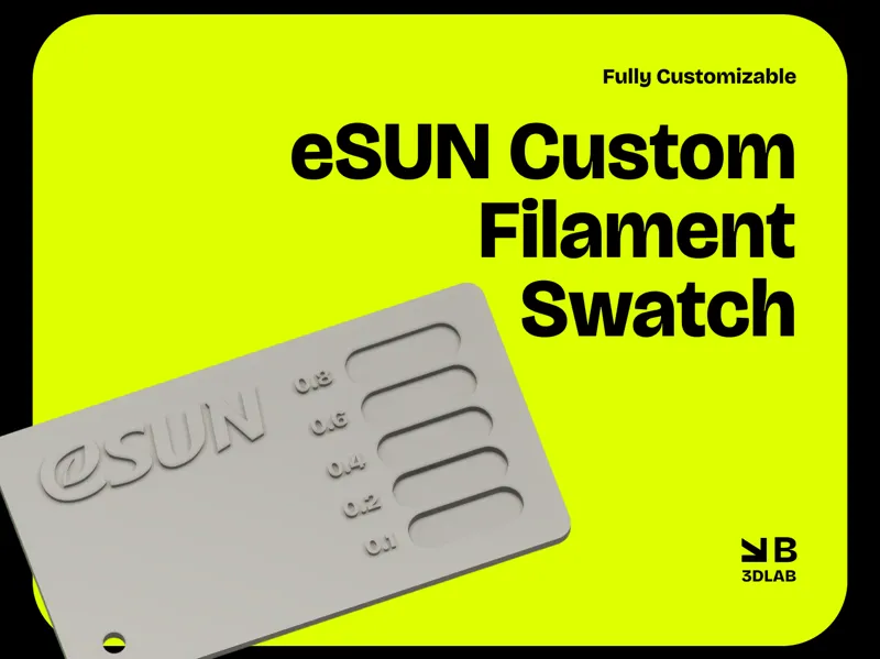 eSUN Custom Filament Swatch