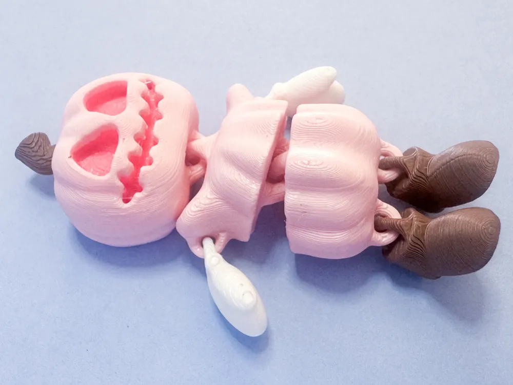 Pumpkin Head Flexi - Free 3D Print Model - MakerWorld