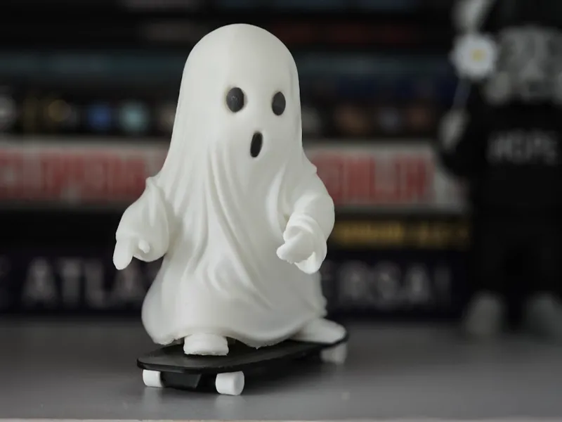 Cute little ghost on skateboard no AMS required