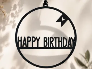 Happy Birthday Anhänger