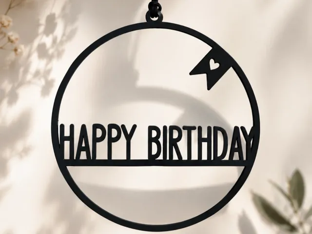 Happy Birthday Anhänger