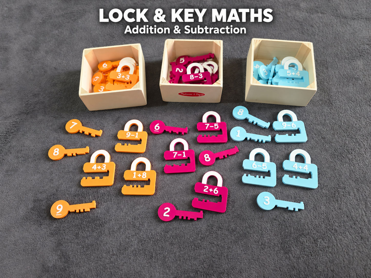 Learning Locks & Keys – Maths Matching Puzzle - 1