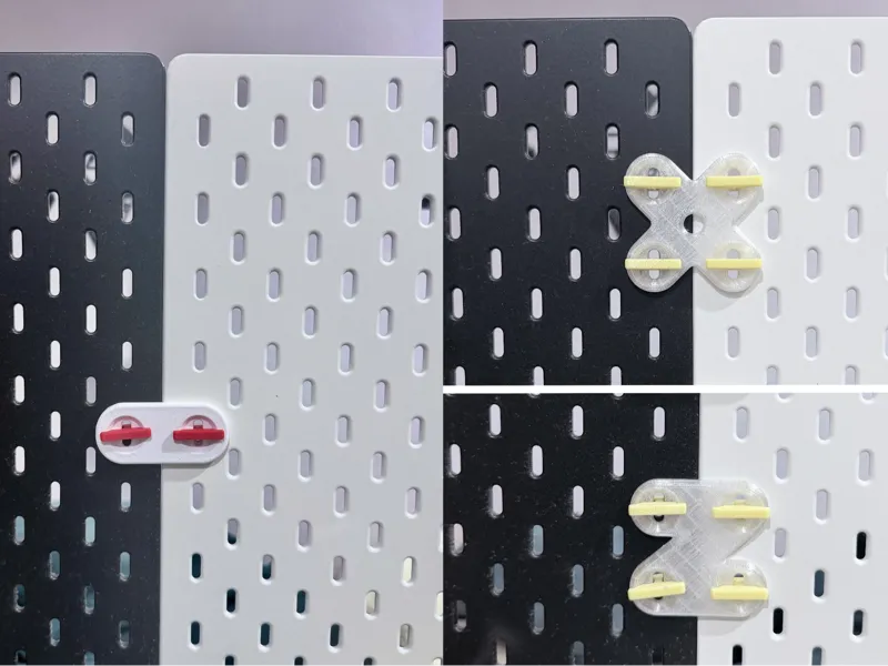 Ikea Skadis Connector Set | No Gap | T-clip