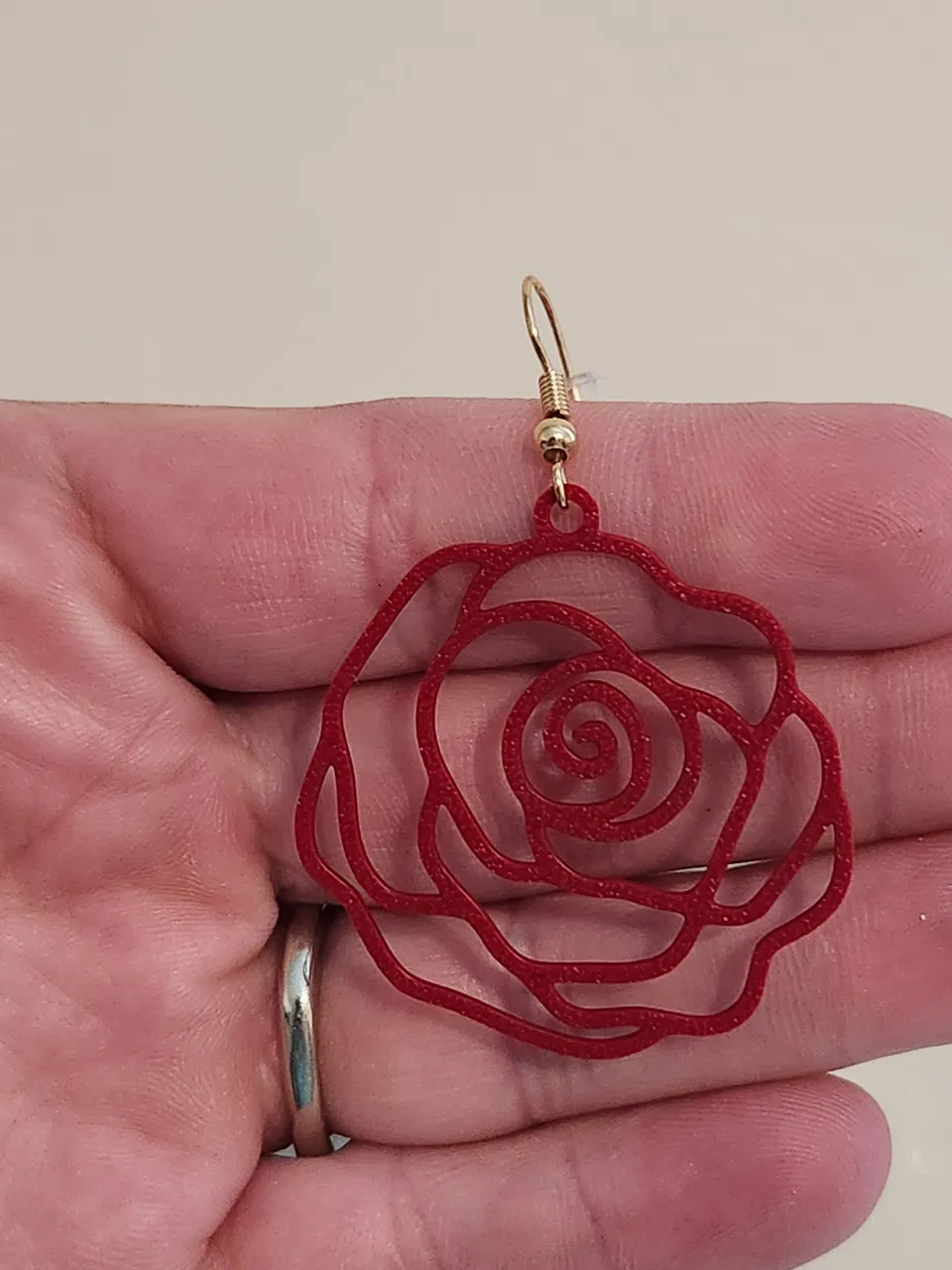 Rose Earrings view 3