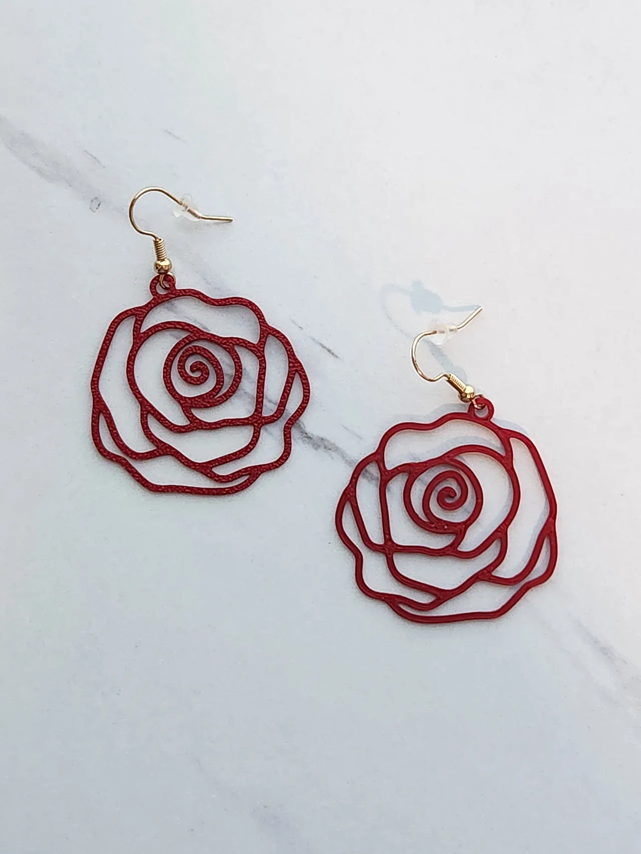 Rose Earrings view 2