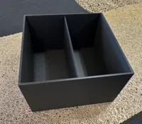 Boîte de rangement compartimentée 200x160x100 avec couvercle — photo 1