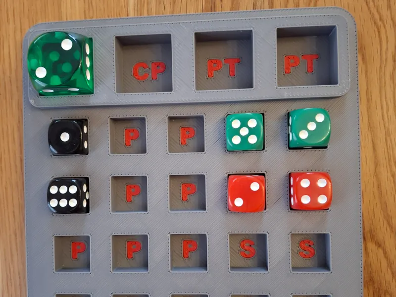 WH40k Dice Point Counting Tray