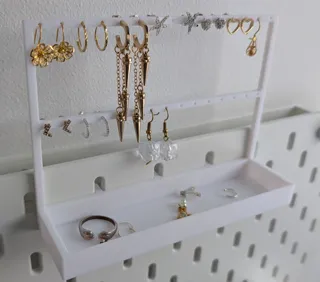 Ikea Skadis Earring Holder