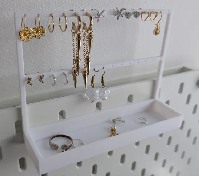 Ikea Skadis Earring Holder