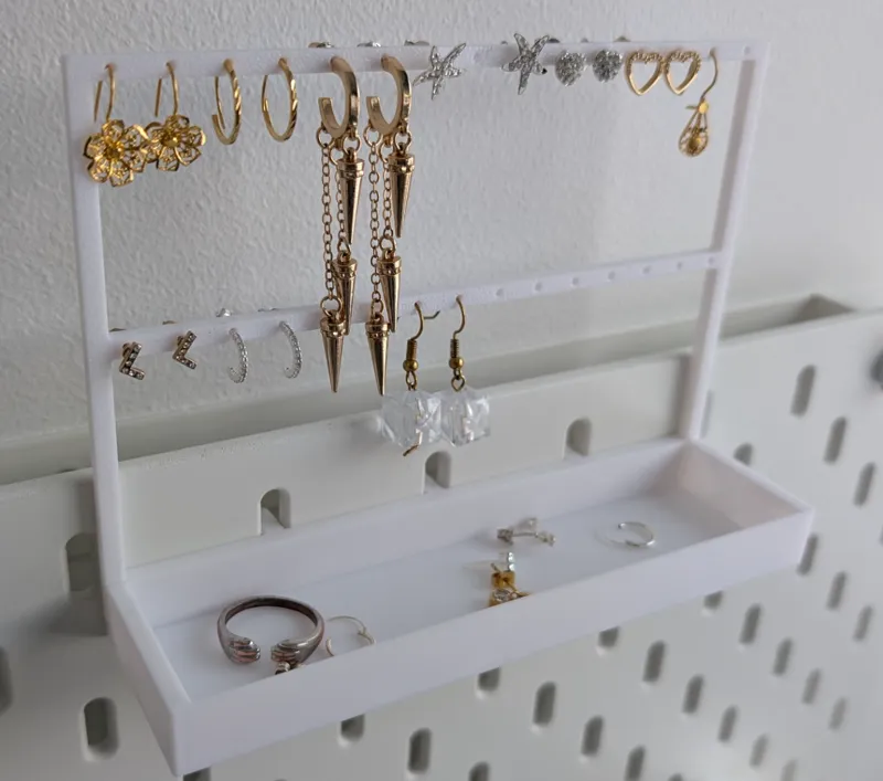 Ikea Skadis Earring Holder 