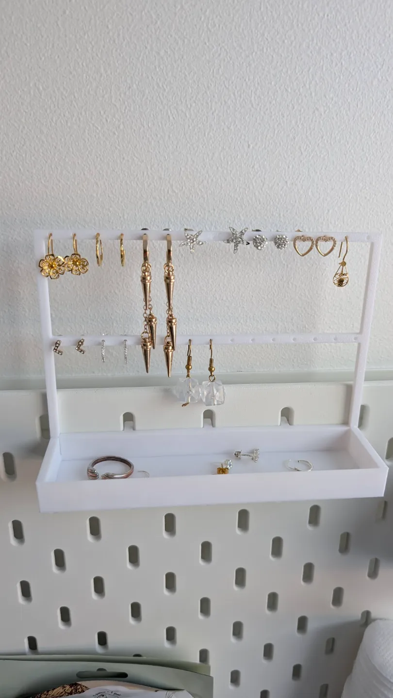 Ikea Skadis Earring Holder view 4
