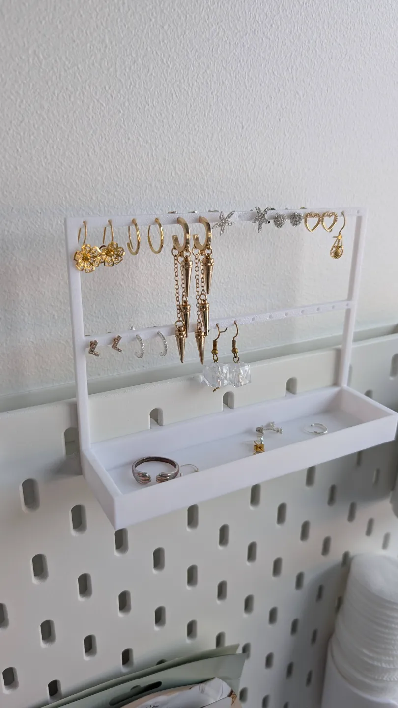 Ikea Skadis Earring Holder view 3