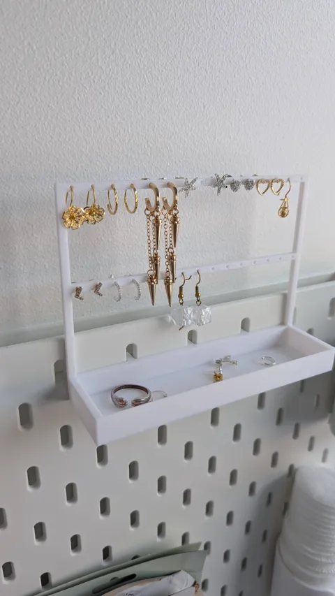 Ikea Skadis Earring Holder view 3