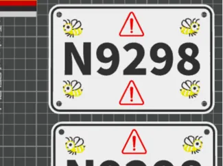 Beehive Registration Sign