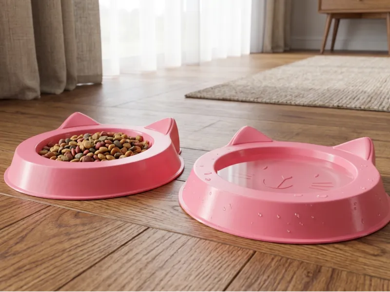 Adorable Cat-Shaped Pet Bowl Easy 3D Print Min Sup