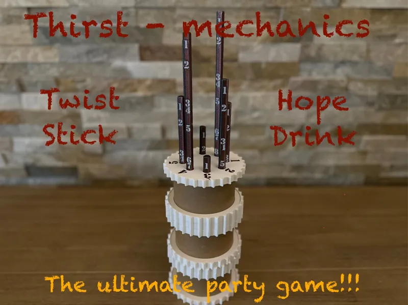 Partygame and reeuse of cardboard spools