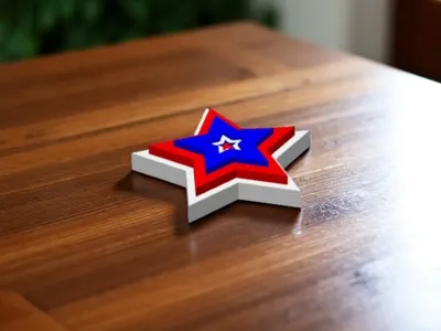America, Patriotic, and Decorative Star