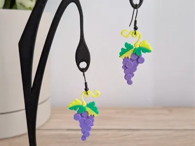 Grape earrings