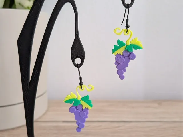 Grape earrings