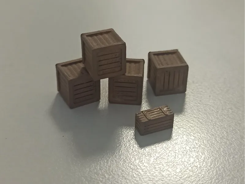 Big Wooden Box HO Scale 1:87