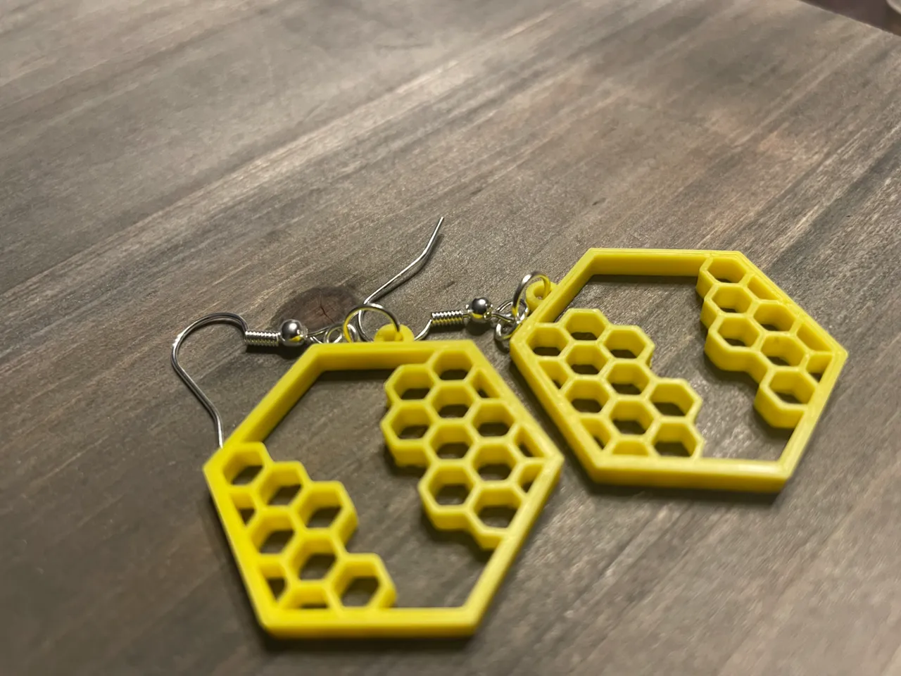 Honeycomb Earrings view 2