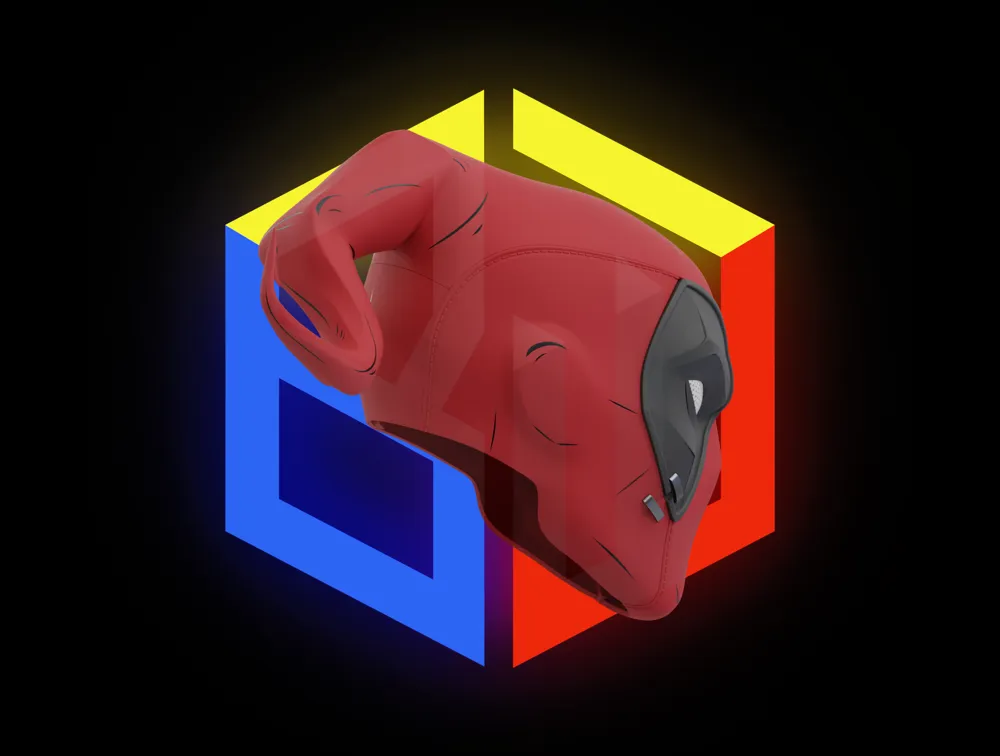 Deadpool Marvel Rivals Helm – Kostenloses 3D-Druckmodell – MakerWorld