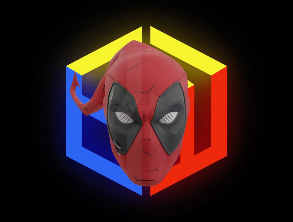 Deadpool Marvel Rivals Helm – Kostenloses 3D-Druckmodell – MakerWorld