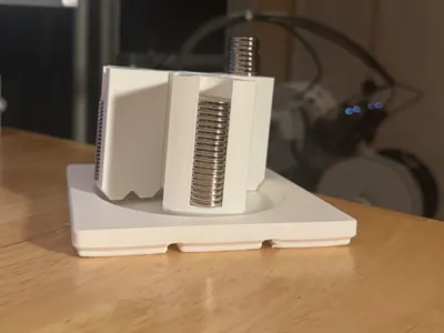Magnet Revolver Gridfinity + Bearings Baseplate
