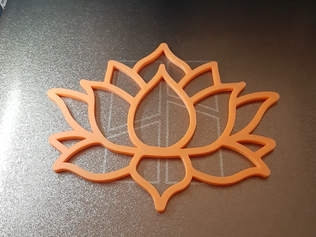 Pochoir lotus