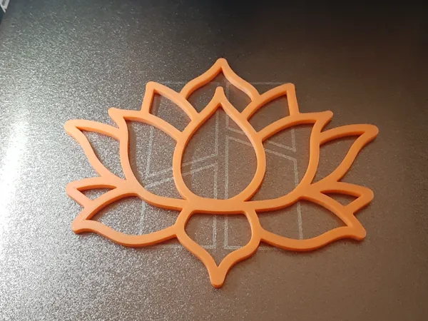 Pochoir lotus