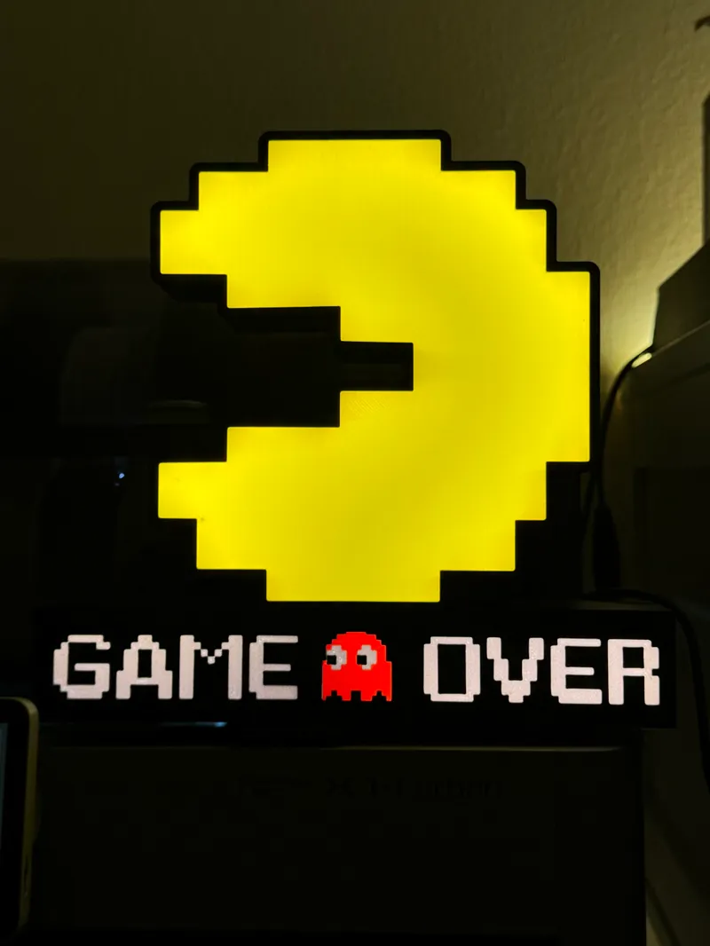 PacMan - Game over Sign