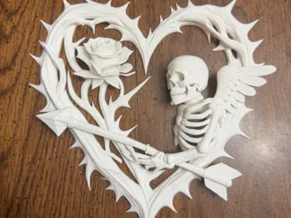 Thornbound Valentines Winged Wraith Cupid Trophy